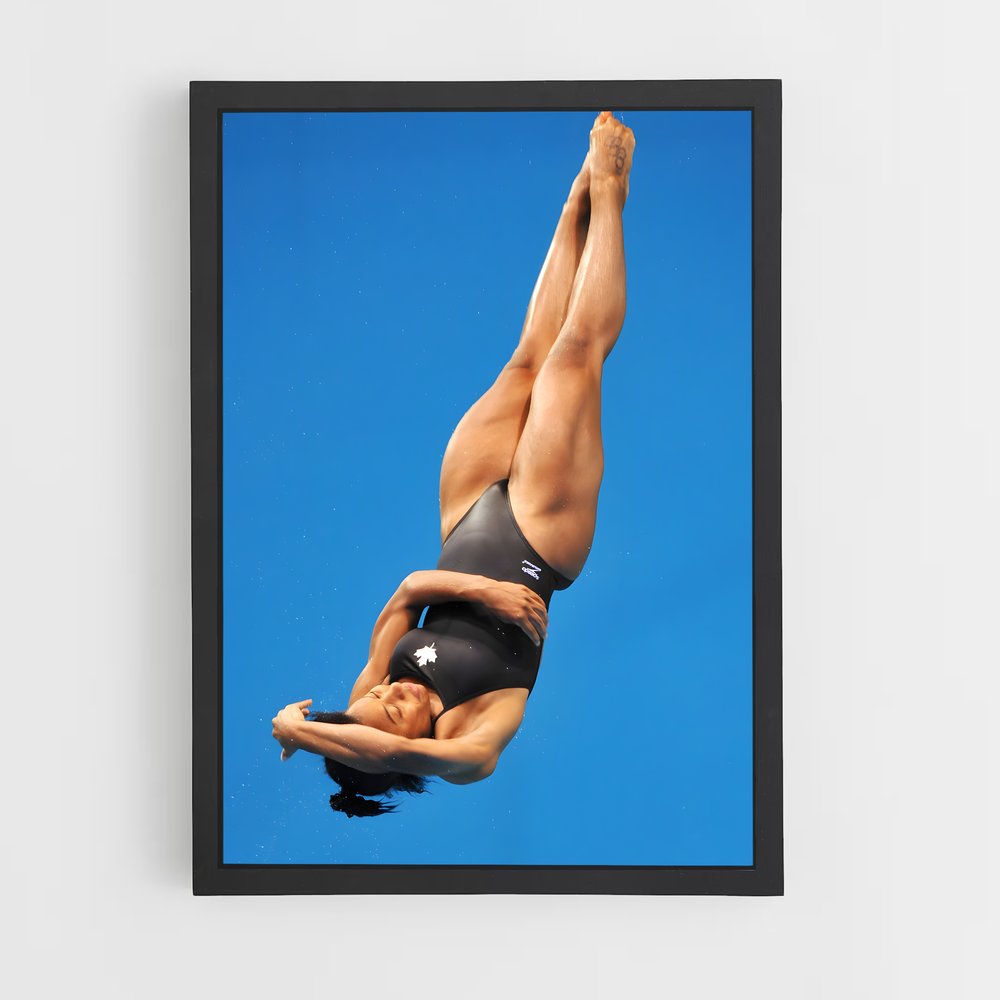 Poster Jennifer abel immersion – affiche Plongeon au tremplin (vue 2)